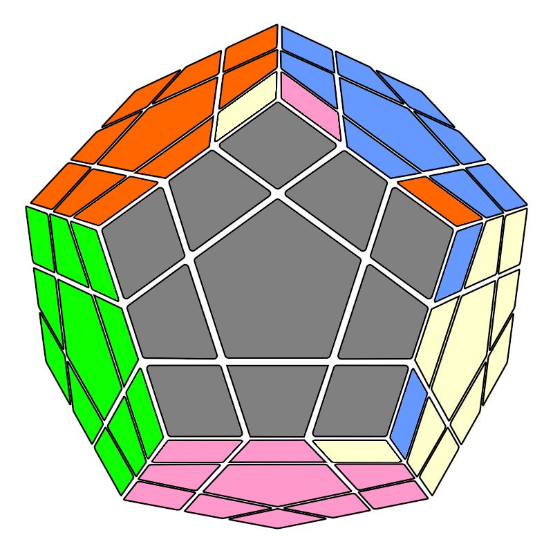 Megaminx PLL Algorithm 001